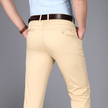 Aidase men suit pants casual office high quality cotton trousers business pants for men wedding party dress social trousers Men's pants aidase-shop